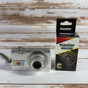 Olympus FE 370 8.0MP Silver Digital Camera Parts Repair New Battery Used